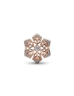 Charm con un recubrimiento en oro rosa de 14k Copo de... 2