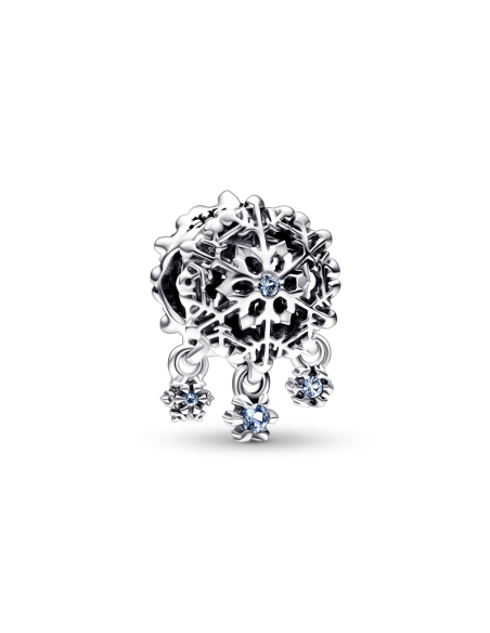 Charm en plata de ley Gota de Copo de Nieve