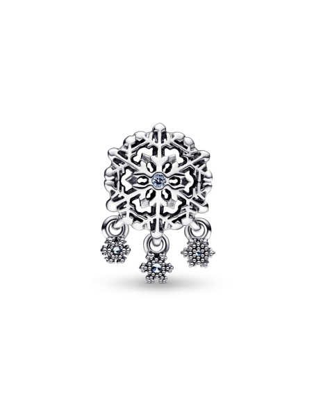 Charm en plata de ley Gota de Copo de Nieve