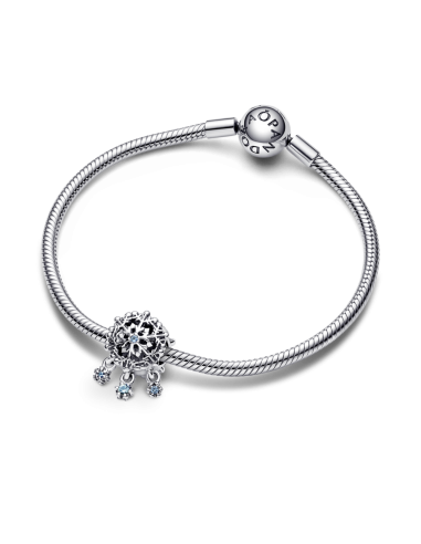Charm en plata de ley Gota de Copo de Nieve