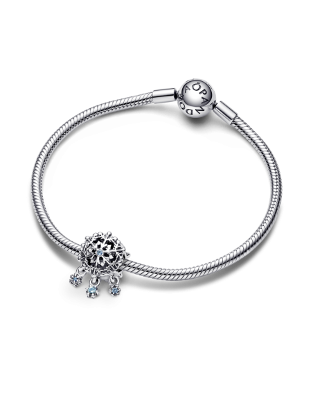 Charm en plata de ley Gota de Copo de Nieve