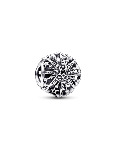 Charm en plata de ley Copo de Nieve Celestial