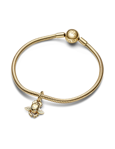 Charm Colgante con un recubrimiento en oro de 14k Escarabajo Aladdín de Disney