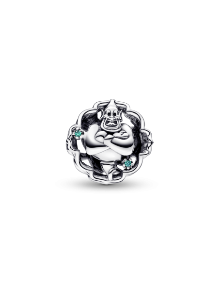 Charm en plata de ley Aladdín, Princesa Jasmine  y Genio que Brilla en la Oscuridad de Disney