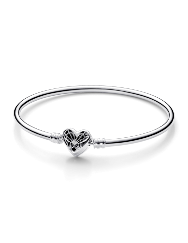 Pulsera Rígida Pandora Moments en plata de ley...