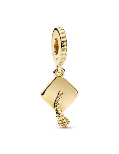 Charm Colgante con un recubrimiento en oro de 14k Birrete Graduación