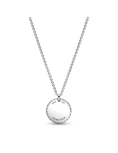 Collar en plata de ley Círculo en Pavé 2