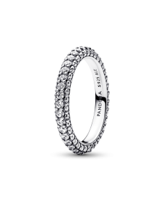 Anillo en plata de ley Fila en Pavé