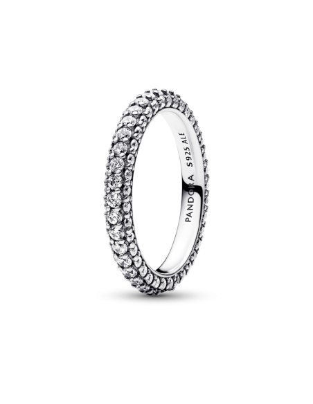 Anillo en plata de ley Fila en Pavé