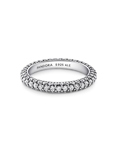 Anillo en plata de ley Fila en Pavé