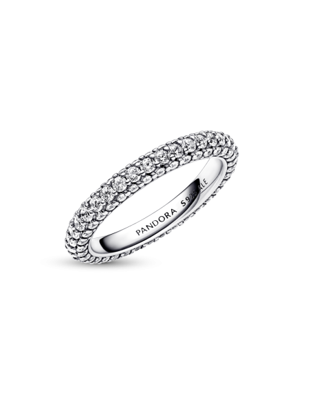 Anillo en plata de ley Fila en Pavé